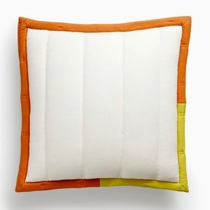 West Elm OFFHOURS Jersey Quilt euro shams ORGANIC - set of 2 NWT